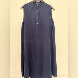 Eileen Fisher navy silk shift